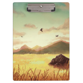 Wheat fields at sunrise