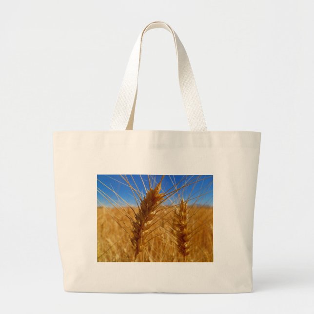 Wheat Large Tote Bag Jumbo Tygkasse (Framsidan)
