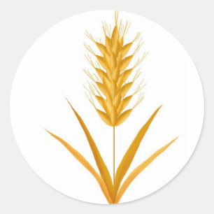 Wheat Sticker Runt Klistermärke
