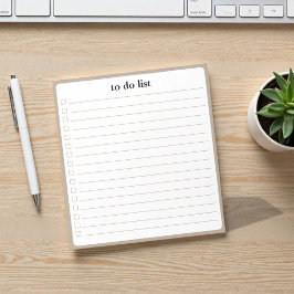 Wheat To Do List Minimalist Teacher Organizer  Anteckningsblock