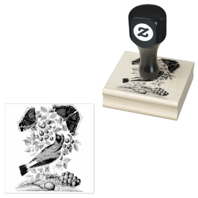 Wheatear Bilberry Camberwell Birds Scrapbooking Stämpel (Stämplad)