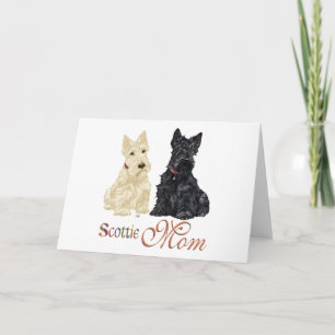 Wheaten & Black Scotties mors dag Kort