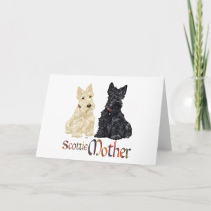 Wheaten & Black Scotties mors dag Kort