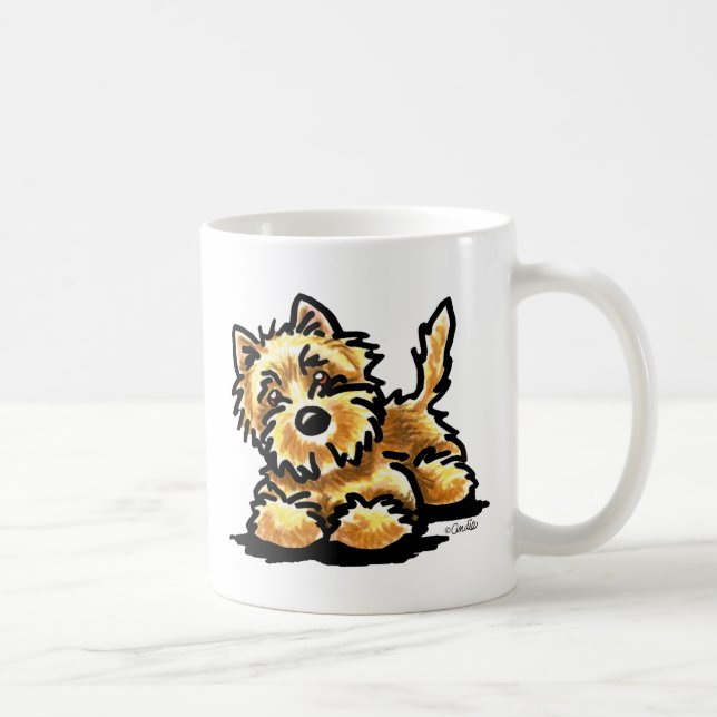 Wheaten Cairn Terrier Art Kaffemugg (Höger)
