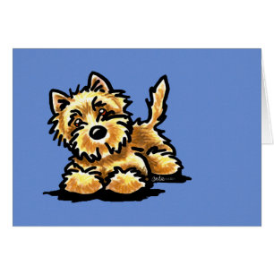 Wheaten Cairn Terrier Hälsningskort