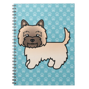 Wheaten Cairn Terrier Serieteckning Hund Illustrat Anteckningsbok