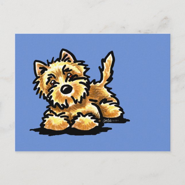 Wheaten Cairn Terrier Vykort (Framsida)