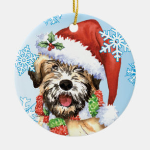 Wheaten lyckliga Howlidays Julgransprydnad Keramik