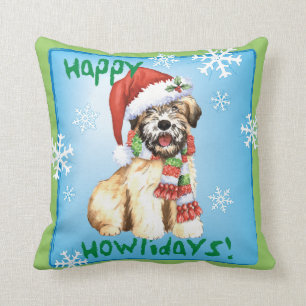 Wheaten lyckliga Howlidays Kudde