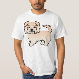 Wheaten Norfolk Terrier Tecknad Hund Karikatyr Kon Tee
