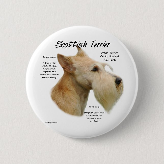 Wheaten Scottie History Knapp (Framsida)