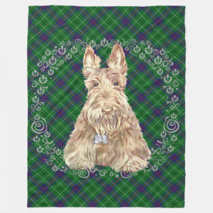 Wheaten Scottie-ruta Fleecefilt