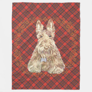 Wheaten Scottie-ruta Fleecefilt