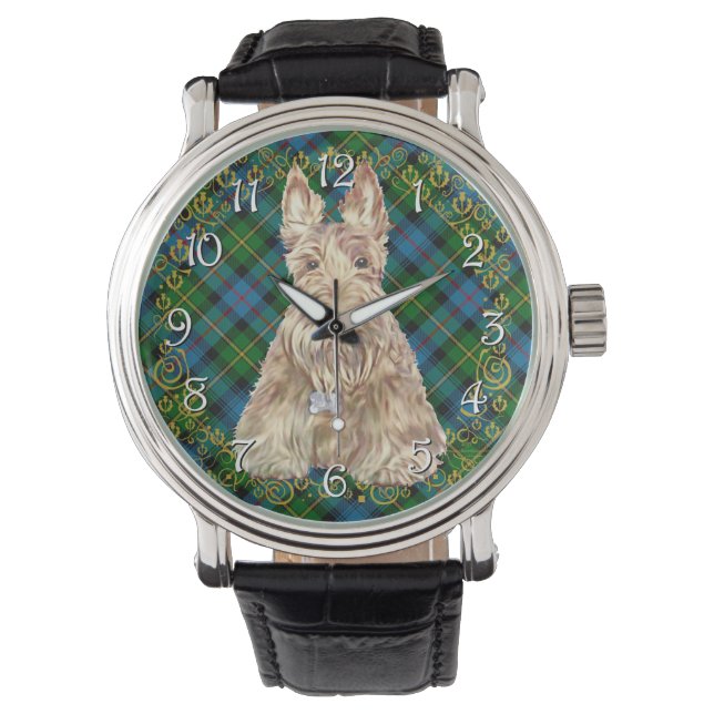 Wheaten Scottie Tartan Armbandsur (Framsida)