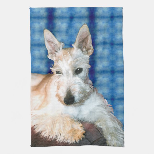 Wheaten Scottie Terrier Kitchen Towel Kökshandduk (Vertikal)