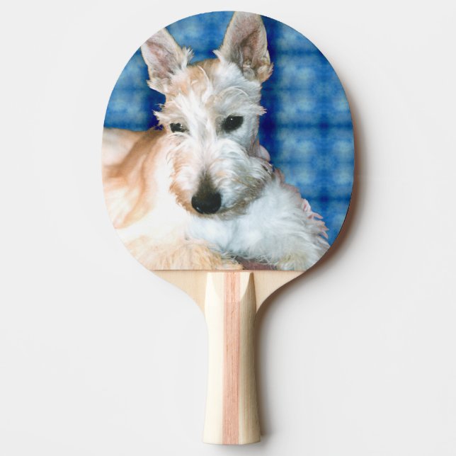 Wheaten Scottie Terrier Ping Pong Paddle Pingisracket (Framsidan)