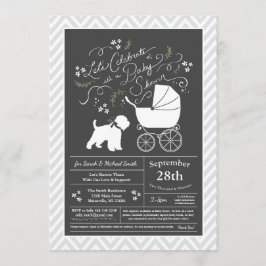 Wheaten Terrier Baby Shower Gender Neutral Inbjudningar