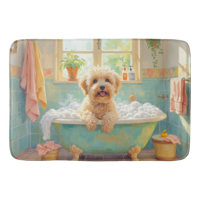 Wheaten Terrier Baddekor Badrumsmatta (Framsidan)