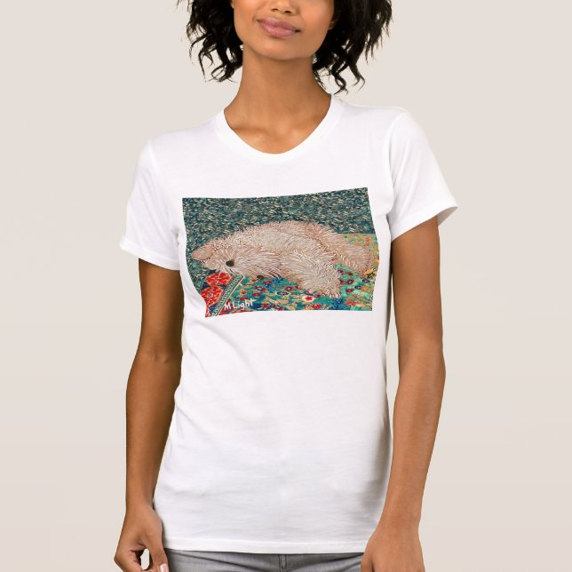 "Wheaten Terrier Bedtime" T-shirt (Framsida)