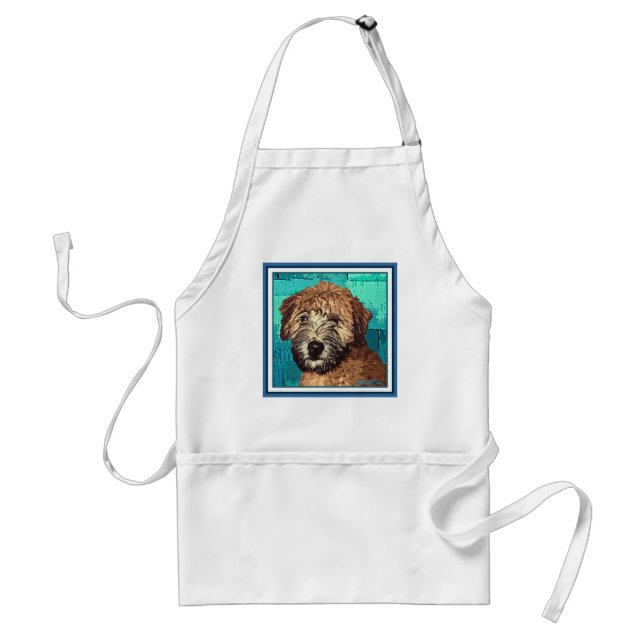 WHEATEN TERRIER: BLÖT PUPPY FÖRKLÄDE (Framsidan)