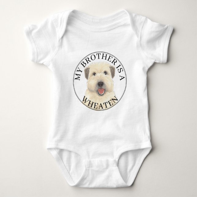 Wheaten Terrier Bror T Shirt (Framsida)