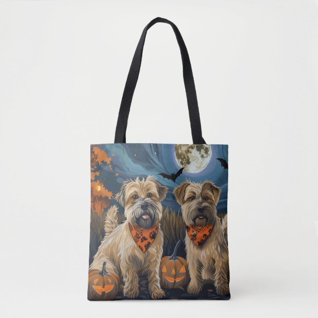 Wheaten Terrier Halloween Spooky Tygkasse (Framsida)