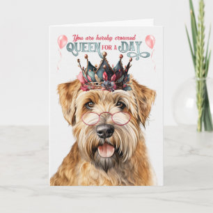 Wheaten Terrier Hund drottningsdagen Funny Birthda Kort