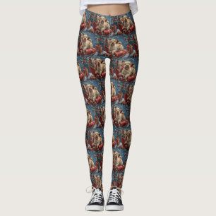 Wheaten Terrier Hund Jul Festlig Leggings