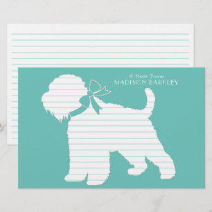 Wheaten Terrier Hund Puppy Brevpapper