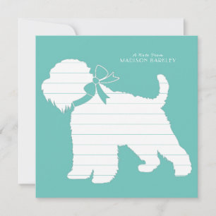 Wheaten Terrier Hund Puppy Tack Kort