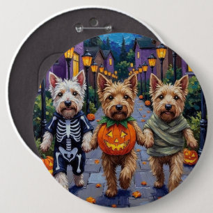 Wheaten Terrier Hundar I Halloween Kostymer Knapp