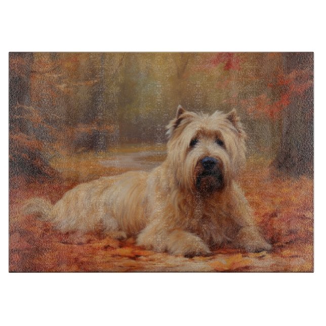 Wheaten Terrier i Höst löv Fall Inspire (Framsidan)