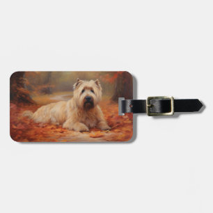 Wheaten Terrier i Höst löv Fall Inspire Bagagebricka