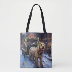 Wheaten Terrier jul, julsäsong Tygkasse