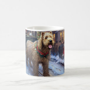 Wheaten Terrier Julhögtiden Kaffemugg