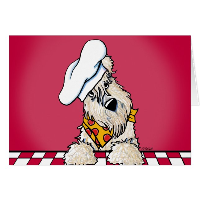 Wheaten Terrier-kock OBS Kort (Framsidan Horizontal)