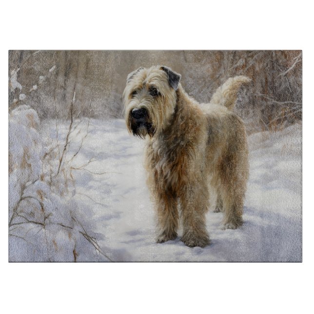 Wheaten Terrier Låt det snöa jul (Framsidan)