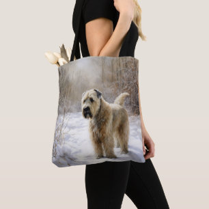 Wheaten Terrier Låt det snöa Jul Tygkasse