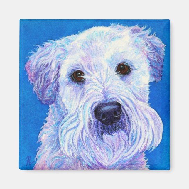 Wheaten Terrier Magnet - "Bailey" (Framsidan)