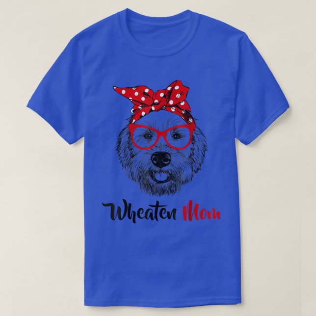 Wheaten Terrier Mamma Mamma Hund Jackat Wheaten Te T Shirt (Design framsida)