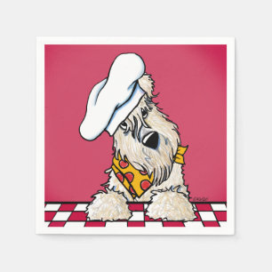 Wheaten Terrier Pizza Party Napkins Pappersservett