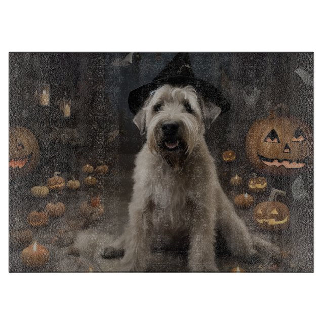 Wheaten Terrier Pumpkins Halloween Scary (Framsidan)