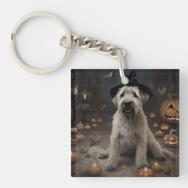 Wheaten Terrier Pumpkins Halloween Scary (Framsidan)