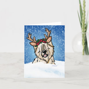 Wheaten Terrier Renjult Holiday Card Helgkort
