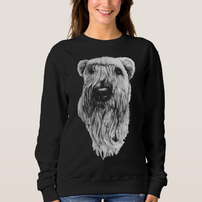 Wheaten Terrier Sweatshirt Terrier Hund tröja (Framsida)