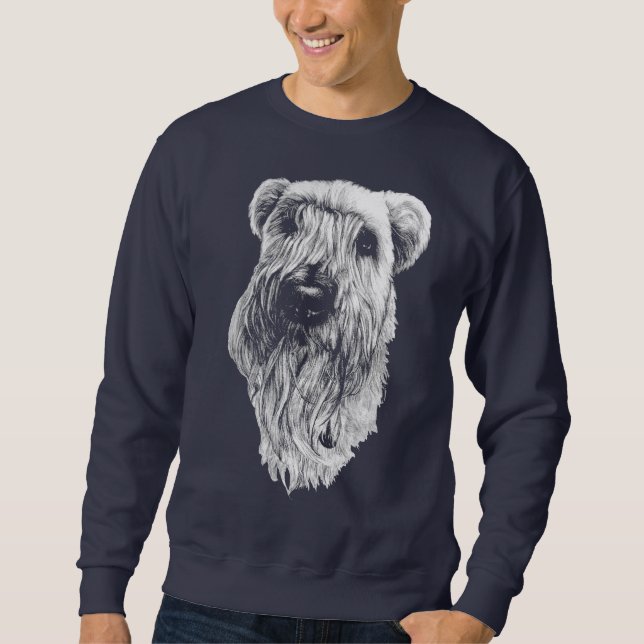 Wheaten Terrier Sweatshirt Terrier Hund tröja (Framsida)