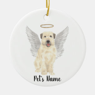 Wheaten Terrier Sympathy Memorial Julgransprydnad Keramik