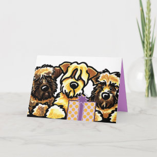 Wheaten TerrierTriofödelsedag Kort