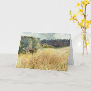 Wheatfield av Auguste Renoir Fine Art Kort
