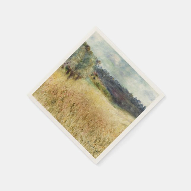 Wheatfield av Auguste Renoir Pappersservett (Hörn)